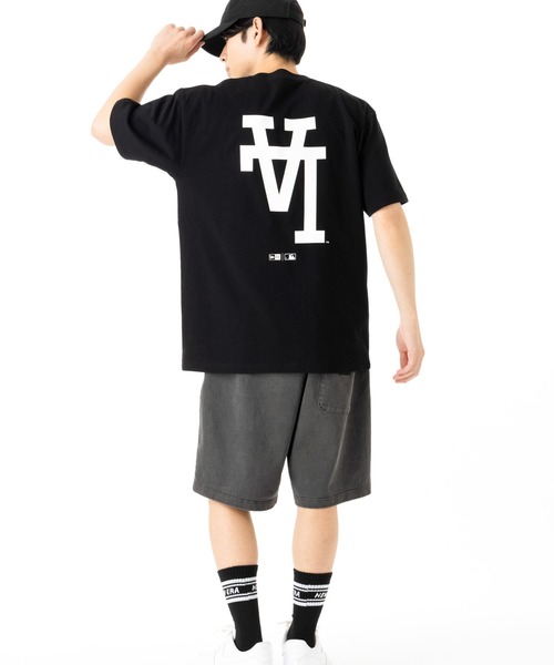 NEW ERA(ニューエラ)の「ニューエラ 半袖Tシャツ LAアップサイドダウン MLB(Tシャツ/カットソー・メンズ・ブラック/ホワイト・XXL/XL/L/M/S)」の9枚目の写真