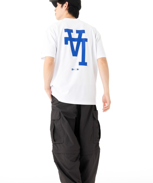 NEW ERA(ニューエラ)の「ニューエラ 半袖Tシャツ LAアップサイドダウン MLB(Tシャツ/カットソー・メンズ・ブラック/ホワイト・XXL/XL/L/M/S)」の19枚目の写真