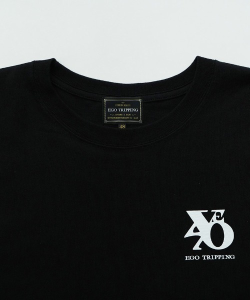 EGO TRIPPING（エゴトリッピング）の「mt10120- PRINTTEE -B short Tシャツ(666607)（Tシャツ/カットソー・メンズ・ブラック/アッシュ/ホワイト・46/48/50）」の7枚目の写真