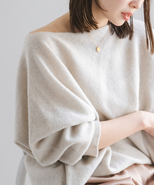 WEB限定カラー・追加4》ファインウールドルマンプルオーバー（ニット