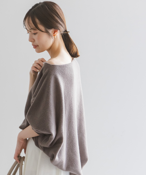 WEB限定カラー・追加4》ファインウールドルマンプルオーバー（ニット