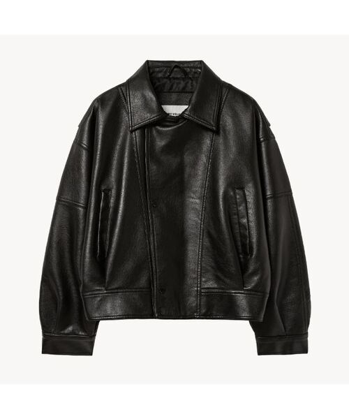 LADY VOLUME(レディーボリューム)の「9206 ウォッシングレザージャケット (ブラック)(ライダースジャケット・レディース・その他・FREE)」の1枚目の写真
