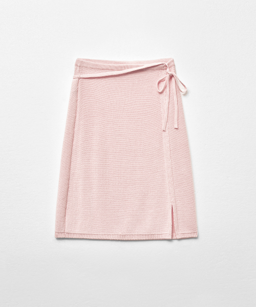 MONGDOL(モンドル)の「ストラップミディニットレイヤードスカートベビーピンクMDSK023BABYPINK(スカート・レディース・その他・F)」の7枚目の写真