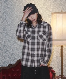 INTER FACTORY（インターファクトリー）の「takumu（MUU STUDIO） - Western ombre check shirt / ウエスタンオンブレチェックシャツ（シャツ/ブラウス）」