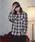 INTER FACTORY�i�C���^�[�t�@�N�g���[�j�́utakumu�iMUU STUDIO�j - Western ombre check shirt / �E�G�X�^���I���u���`�F�b�N�V���c�i�V���c/�u���E�X�j�v�b�u���b�N