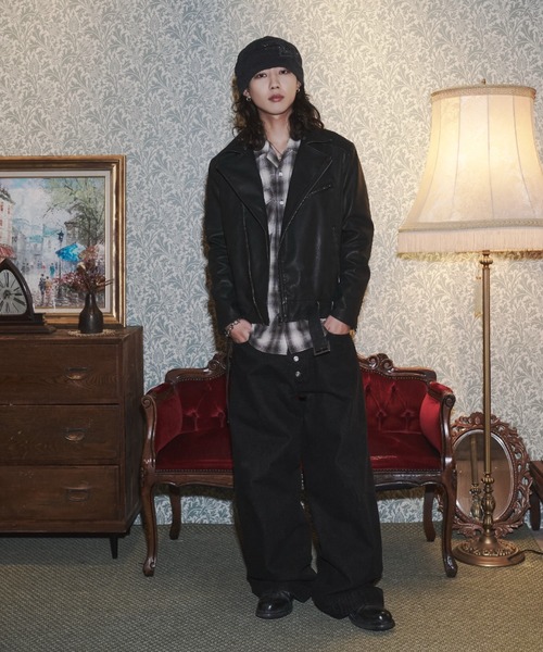 INTER FACTORY（インターファクトリー）の「takumu（MUU STUDIO） - Western ombre check shirt / ウエスタンオンブレチェックシャツ（シャツ/ブラウス・メンズ・イエロー/ブラック・3/2）」の15枚目の写真