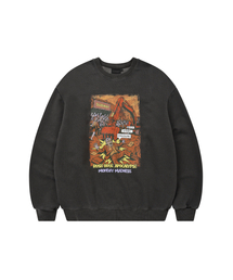 DYSFUNCT（ディスファンクト）の「APOCALYPSE PIGMENT SWEATSHIRT (CHARCOAL)（スウェット）」