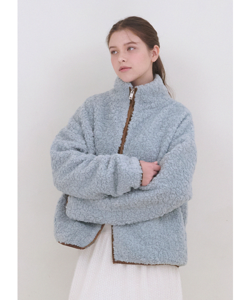 MICANE(ミケーネ)の「カルシーシアリングジップアップジャンパー(その他アウター・レディース・スカイブルー/ブラック・X-LARGE/LARGE/MEDIUM/SMALL)」の3枚目の写真