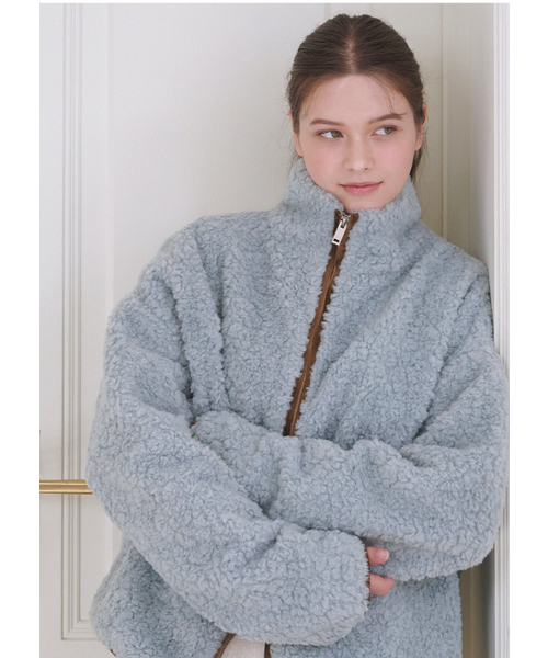 MICANE(ミケーネ)の「カルシーシアリングジップアップジャンパー(その他アウター・レディース・スカイブルー/ブラック・X-LARGE/LARGE/MEDIUM/SMALL)」の4枚目の写真