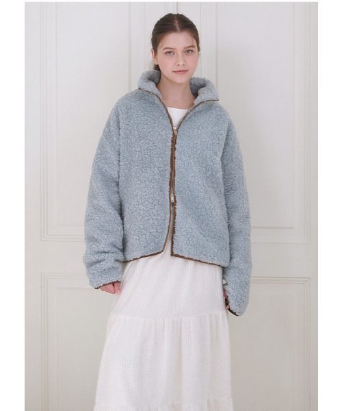 MICANE(ミケーネ)の「カルシーシアリングジップアップジャンパー(その他アウター・レディース・スカイブルー/ブラック・X-LARGE/LARGE/MEDIUM/SMALL)」の5枚目の写真