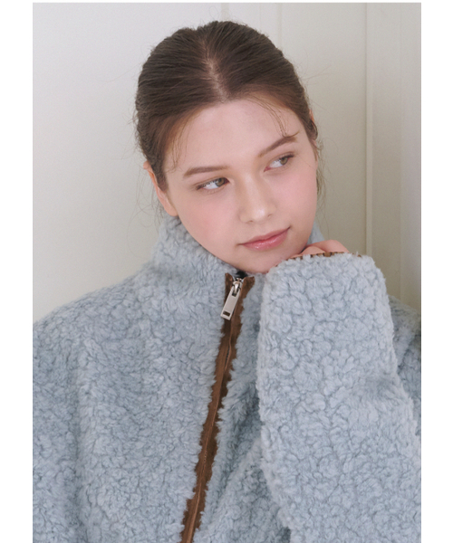 MICANE(ミケーネ)の「カルシーシアリングジップアップジャンパー(その他アウター・レディース・スカイブルー/ブラック・X-LARGE/LARGE/MEDIUM/SMALL)」の7枚目の写真