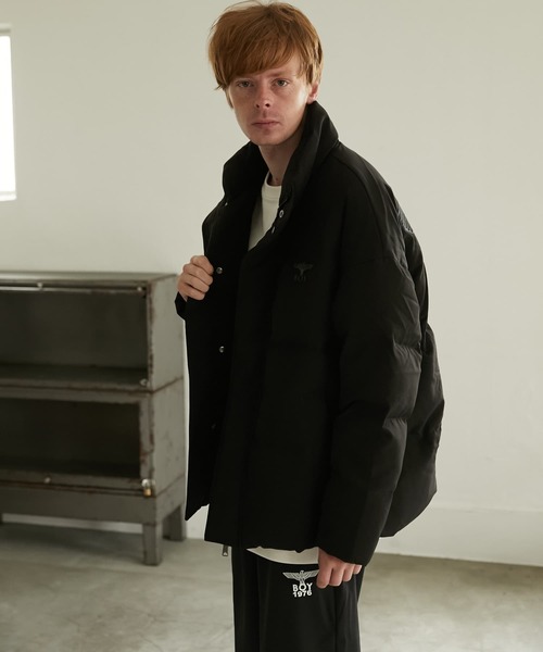 BOY LONDON(ボーイロンドン)の「【BOY LONDON】EAGLE BACK EMBROIDERY DOWN JACKET BLACK(ダウンジャケット/コート・メンズ・ブラック・MEDIUM/LARGE/X-LARGE)」の1枚目の写真