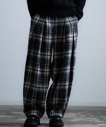improves | チェック ワイドパンツ(スラックス)