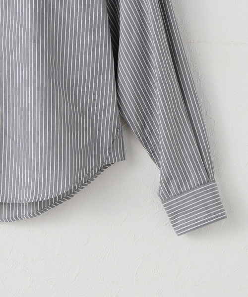 ARIES(アリーズ)の「ARIES / アリーズ STRIPE POPLIN CLASSIC SHIRT(シャツ/ブラウス・レディース・グレー・FREE)」の3枚目の写真