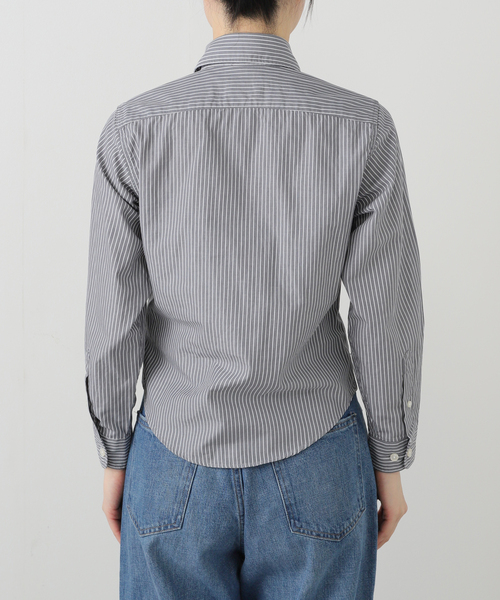 ARIES(アリーズ)の「ARIES / アリーズ STRIPE POPLIN CLASSIC SHIRT(シャツ/ブラウス・レディース・グレー・FREE)」の10枚目の写真