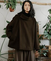 MALEN（マレン）の「ユニセックスサイドカラーコートブラウン（ダッフルコート）」