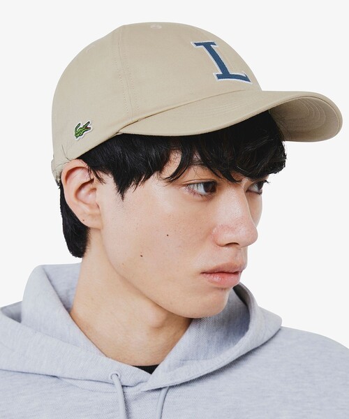 LACOSTE(ラコステ)の「コットンツイルLロゴキャップ(キャップ・メンズ・ブラック/ネイビー/ベージュ/ブラウン/モスグリーン/ホワイト・58cm)」の19枚目の写真