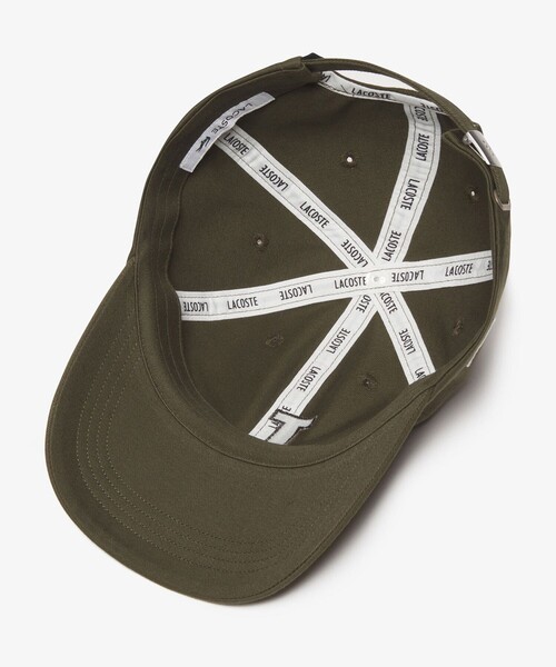 LACOSTE(ラコステ)の「コットンツイルLロゴキャップ(キャップ・メンズ・ブラック/ネイビー/ベージュ/ブラウン/モスグリーン/ホワイト・58cm)」の12枚目の写真