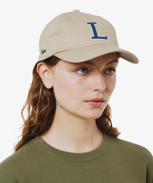 LACOSTE(ラコステ)の「コットンツイルLロゴキャップ(キャップ・メンズ・ブラック/ネイビー/ベージュ/ブラウン/モスグリーン/ホワイト・58cm)」の4枚目の写真