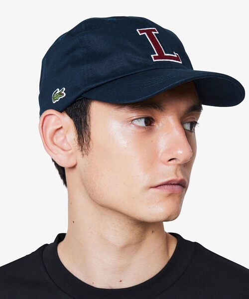LACOSTE(ラコステ)の「コットンツイルLロゴキャップ(キャップ・メンズ・ブラック/ネイビー/ベージュ/ブラウン/モスグリーン/ホワイト・58cm)」の6枚目の写真