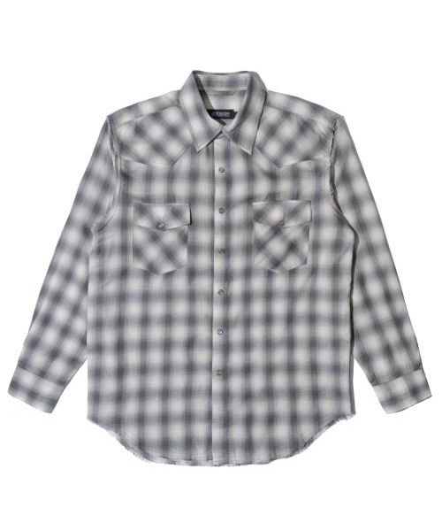 JOEGUSH（ジョーガッシュ）の「Kurt 3 Flannel Shirt (Grey)（シャツ/ブラウス・メンズ・その他・MEDIUM/LARGE）」の2枚目の写真