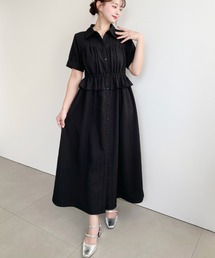 moment+ | ビスチェデザインシャツワンピース(シャツワンピース)