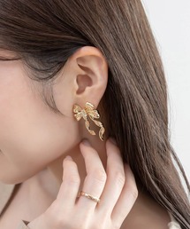 RANDA | 【Holiday Collection】リボンモチーフピアス(ピアス(両耳用))