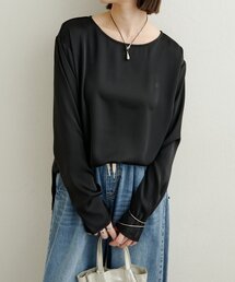 Omekashi | サテンTブラウス(シャツ/ブラウス)