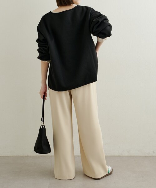 Omekashi（オメカシ）の「サテンTブラウス（シャツ/ブラウス・レディース・オフホワイト/アイボリー/ブラック・FREE）」の19枚目の写真