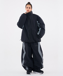 DOLL OUTERWEAR（ドラ アウターウェア）の「[DOLL x DUMDIDUM] 2526 リバーシブルティロパディングジャケット&パンツセット BLACK 男女共用（セットアップ）」