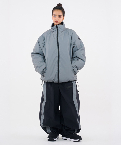 DOLL OUTERWEAR（ドラ アウターウェア）の「[DOLL x DUMDIDUM] 2526 リバーシブルティロパディングジャケット&パンツセット BLACK 男女共用（セットアップ・レディース・その他・SMALL/MEDIUM/LARGE/X-LARGE）」の4枚目の写真