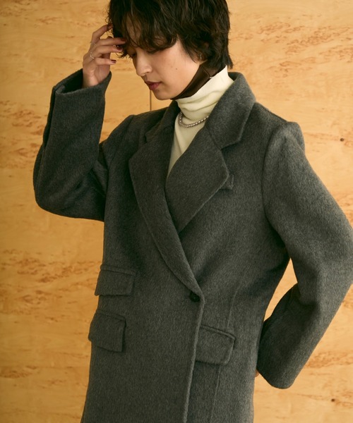 セール】ウール混ダブルブレストテーラードジャケット（テーラード