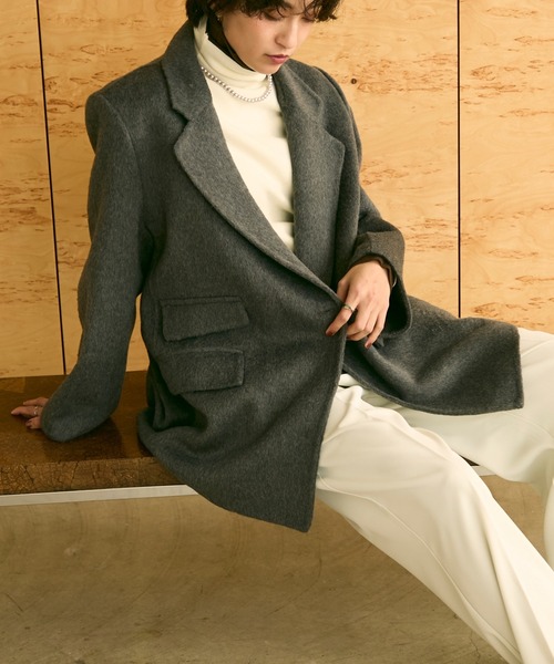 セール】ウール混ダブルブレストテーラードジャケット（テーラード