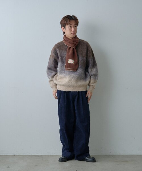 WHIMSIC(ウィムジック)の「【UNISEX】フェイデッドニットプルオーバー(ニット/セーター・レディース・ブルー/ブラウン・FREE)」の17枚目の写真
