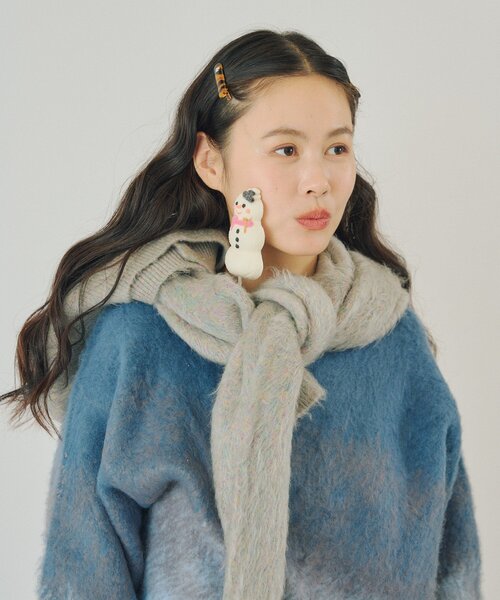WHIMSIC(ウィムジック)の「【UNISEX】フェイデッドニットプルオーバー(ニット/セーター・レディース・ブルー/ブラウン・FREE)」の20枚目の写真