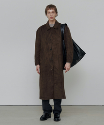 DAHLIA MAC COAT-BROWN(SUEDE)