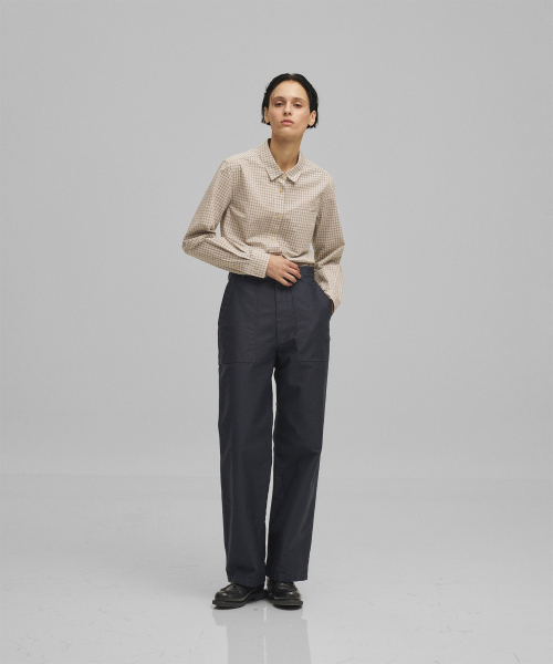 ANOTHER OFFICE WOMEN(アナザー オフィス ウーマン)の「w. Backsateen Baker Pants (Dark Navy)(その他パンツ・レディース・その他・36/34)」の2枚目の写真