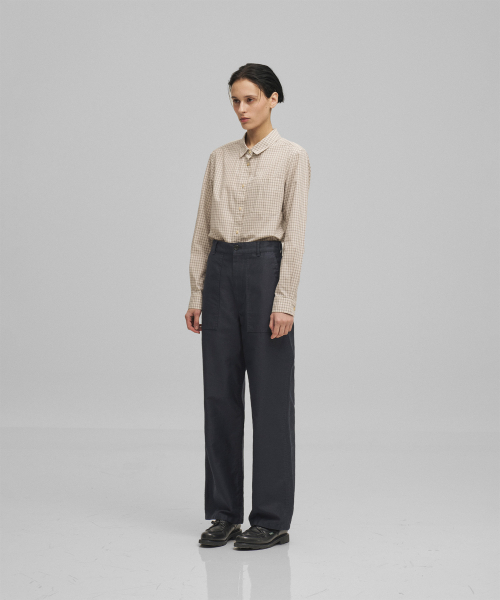 ANOTHER OFFICE WOMEN(アナザー オフィス ウーマン)の「w. Backsateen Baker Pants (Dark Navy)(その他パンツ・レディース・その他・36/34)」の4枚目の写真