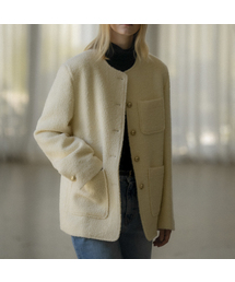 KNOWNBETTER（ノウンベター）の「Boucle tweed overfit jacket [KNFW04JK01]_[2color]（テーラードジャケット）」