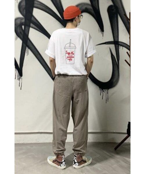 LENGAGEMENT（ランガージュマン）の「オーバーサイズ セイ ノ プラスチックカップ 半袖Tシャツ [ホワイト]（Tシャツ/カットソー・メンズ・その他・XX-LARGE）」の9枚目の写真