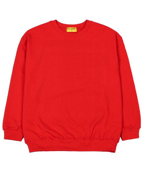 Union Garments(ユニオンガーメンツ)の「裏毛無地オーバーサイズスウェットTシャツレッド(スウェット・レディース・その他・MEDIUM/LARGE/X-LARGE/XX-LARGE)」の1枚目の写真