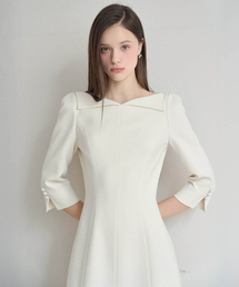 JULIY&CALLA（ジュリー&カラー）の「25SS Color 116 One Fine Day Muse Tweed One Piece Ivory（ワンピース）」