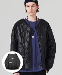 GOSTREET（ゴーストリート）の「Reversible Wave Quilted Jumper Black（その他アウター）」