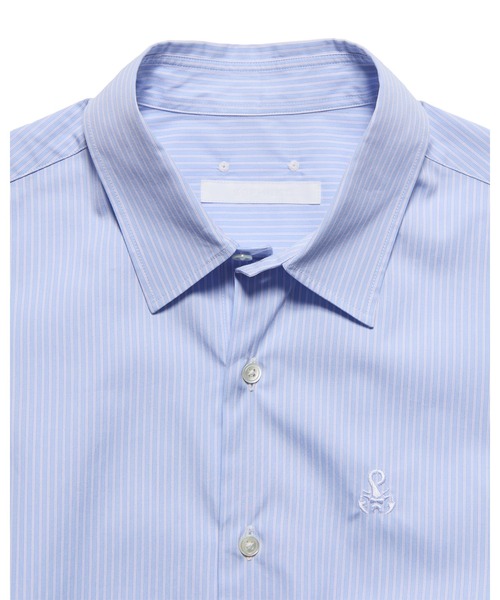 SOPHNET.（ソフネット）の「SUVIN GIZA RELAX-FIT SHIRT（シャツ/ブラウス・メンズ・ブルー/ホワイト/ネイビー・1/2/3/4/5）」の12枚目の写真