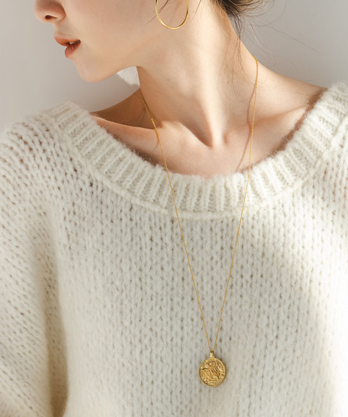 Chibi Jewels （チビジュエルズ）の「chibi jewels/チビジュエルズ Ancient Coin Long Necklace（ネックレス・レディース・ゴールド・FREE）」の2枚目の写真