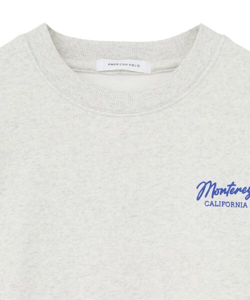 AMERICAN HOLIC(アメリカンホリック)の「サガラ刺繍裏毛スウェット(スウェット・レディース・チャコールグレー/杢グレー/ブラウン・FREE)」の14枚目の写真