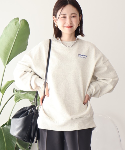 AMERICAN HOLIC(アメリカンホリック)の「サガラ刺繍裏毛スウェット(スウェット・レディース・チャコールグレー/杢グレー/ブラウン・FREE)」の2枚目の写真