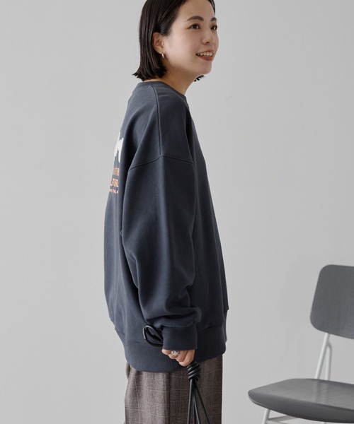 AMERICAN HOLIC(アメリカンホリック)の「サガラ刺繍裏毛スウェット(スウェット・レディース・チャコールグレー/杢グレー/ブラウン・FREE)」の7枚目の写真