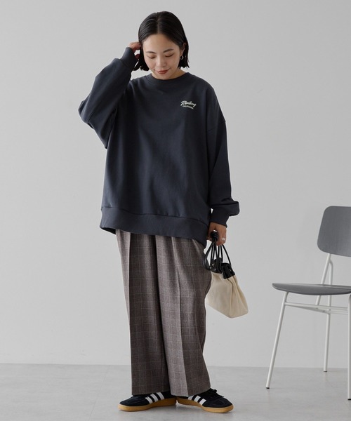 AMERICAN HOLIC(アメリカンホリック)の「サガラ刺繍裏毛スウェット(スウェット・レディース・チャコールグレー/杢グレー/ブラウン・FREE)」の8枚目の写真