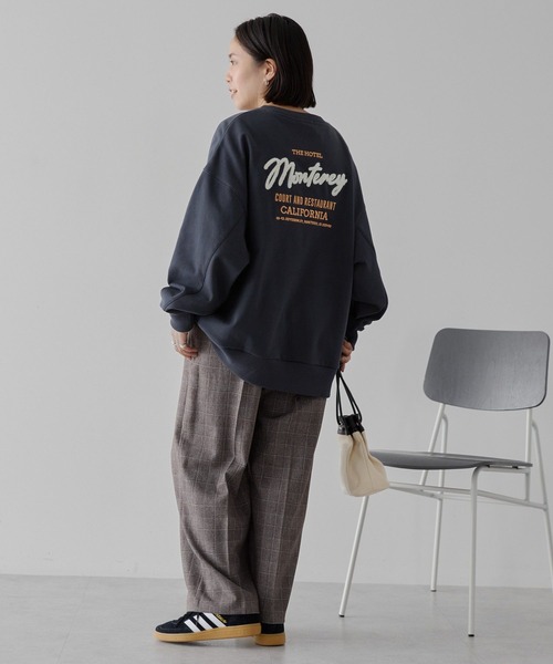 AMERICAN HOLIC(アメリカンホリック)の「サガラ刺繍裏毛スウェット(スウェット・レディース・チャコールグレー/杢グレー/ブラウン・FREE)」の9枚目の写真